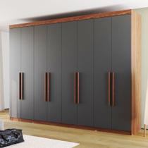 Guarda Roupa de Casal Grande Rosário 8 Portas 4 Gavetas