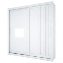 Guarda Roupa de Casal Trianon 2 Portas de Correr Branco Zanzini