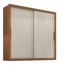 Guarda Roupa de Casal Trianon 2 Portas de Correr Cinamomo Areia Zanzini
