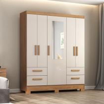 Guarda Roupa De Casal Vitoria Canelato E Off White Atualle Canela Rústico Com Off White Guarda Roupa De Casal Vitoria Canelato E Off White Atualle Canela Rústico Com Off White