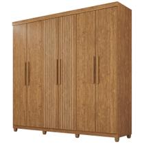 Guarda-Roupa de Solteiro 6 Portas 2 Gavetas Benfica Frison Cinamomo