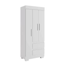 Guarda Roupa de Solteiro ACP Maya 3 Portas com Pés - Branco