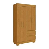Guarda Roupa de Solteiro ACP Maya 4 Portas com Pés - Cinamomo