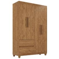 Guarda-Roupa de Solteiro Madri 4 Portas 2 Gavetas Cinamomo
