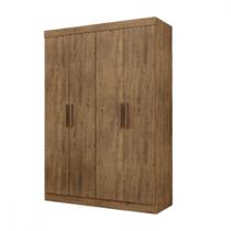 Guarda Roupa de Solteiro Paris 4 Portas MDF Ipe Text Maxel Guarda Roupa de Solteiro Paris 4 Portas MDF Ipe Text Maxel