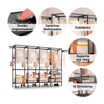 Guarda Roupa Decoteam Dobrável Closet Aberto Organizador Aço