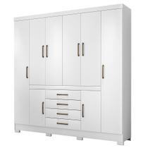 Guarda-Roupa Demobile New Realce 8 Portas 4 Gavetas