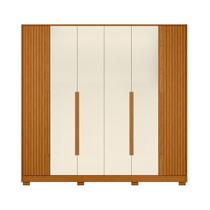 Guarda Roupa Deville Casal Armário Com 6 Portas 4 Gavetas Cinamomo Off White Guarda Roupa Deville Casal Armário Com 6 Portas 4 Gavetas Cinamomo Off White