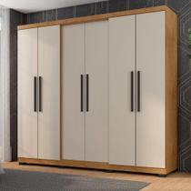 Guarda Roupa Diamante 6 Portas E 4 Gavetas Araplac 6000-50 Freijó Baunilha Brilho Guarda Roupa Diamante 6 Portas E 4 Gavetas Araplac 6000-50 Freijó Baunilha Brilho