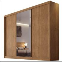 Guarda Roupa Diamond Casal Com Espelho 3 Portas 6 Gavetas Novo Horizonte