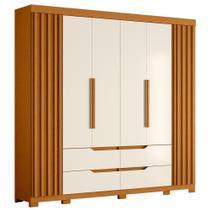 Guarda Roupa Doble Casal Quarto Com 6 Portas e 4 Gavetas