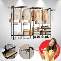 Guarda Roupa Dobrável Closet Aberto Armario Organizador De Roupas Arara De Parede Organizador De Sapatos Sandálias Chinelos Tênis Com Cabide Roupa Guarda Roupa Dobrável Closet Aberto Armario Organizador De Roupas Arara De Parede Organizador De Sapatos Sandálias Chinelos Tênis Com Cabide Roupa