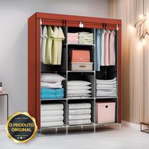 Guarda Roupa Dobrável Organizador De Roupa Café 88130b