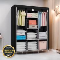 Guarda Roupa Dobrável Organizador De Roupa Preto 88130b