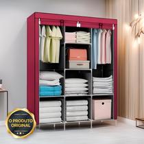Guarda Roupa Dobrável Organizador De Roupa Vinho 88130b Guarda Roupa Dobrável Organizador De Roupa Vinho 88130b