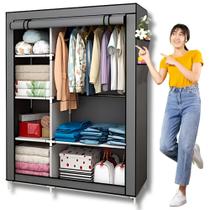 Guarda Roupa Dobrável Organizador De Roupas Portátil Multiuso Armário Organizador de Roupas Sapatos