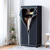 Guarda Roupa Dobrável Organizador Portátil TNT, Ferro e Plástico 55CM X 45CM X 150CM