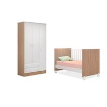 Guarda Roupa Doce Sonho E Berço Americano Branco/carvalho Qmovi Guarda Roupa Doce Sonho E Berço Americano Branco/carvalho Qmovi