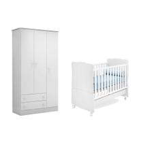 Guarda Roupa Doce Sonho e Berço Mini Cama Amore Qmovi Guarda Roupa Doce Sonho e Berço Mini Cama Amore Qmovi