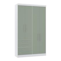Guarda Roupa Dormitório Modulado Alpes 4 Portas 4 Gavetas - Módulo Luciane