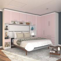 Guarda Roupa Dormitório Modulado Alpes Casal 1,38 m Canto - Roupeiro Luciane M03