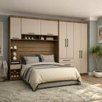 Guarda Roupa Dormitório Modulado Casal Queen 1,58 m Paris Luciane M14 Cor:Cinnamon