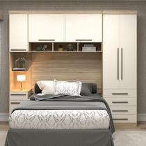 Guarda Roupa Dormitório Modulado Master Casal 1,38 m - Avelã Rústico e Areia - Luciane M12