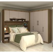Guarda Roupa Dormitório Modulado Paris Casal 1,38 m Canto Reto - Roupeiro Luciane M02