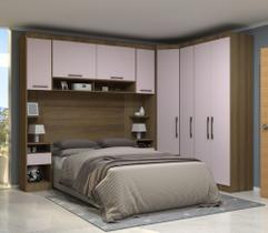 Guarda Roupa Dormitório Modulado Paris Casal Queen 1,58 m Canto - Roupeiro Luciane M01
