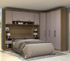 Guarda Roupa Dormitório Modulado Paris Casal Queen 1,58 m Canto - Roupeiro Luciane M01