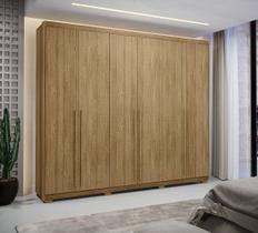 Guarda-Roupa Dubai Majestic 6 Portas 3 Gavetas Nature - Vila Rica Guarda-Roupa Dubai Majestic 6 Portas 3 Gavetas Nature - Vila Rica
