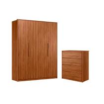 Guarda Roupa e Cômoda Lima Nogueira Touch