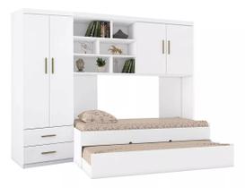 Guarda-roupa E Modulo Aereo Phoenix Chiara - Quarto Solteiro Guarda-roupa E Modulo Aereo Phoenix Chiara - Quarto Solteiro