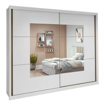 Guarda Roupa Easy Max 2 Portas C/ Espelho Branco Lopas
