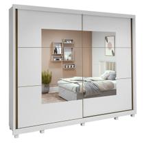 Guarda Roupa Easy Max 2 Portas Com Espelho Branco Lopas Guarda Roupa Easy Max 2 Portas Com Espelho Branco Lopas