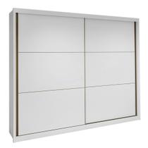 Guarda Roupa Easy Max 2 Portas S Espelhos E Pés Branco Lopas