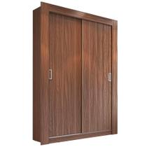 Guarda-Roupa Édez Solteiro Aura, 1,2m 2 Portas de Correr, Nogueira