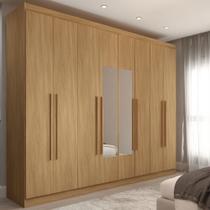 Guarda-Roupa Ele e Ela 8 Portas 4 Gavetas com Espelho Cinamomo - Panorama Móveis