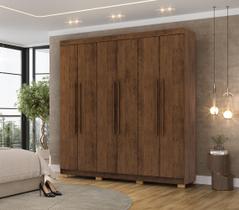 Guarda Roupa Elegance 218cm 2 Gavetas Internas - Imbuia Vila Rica Guarda Roupa Elegance 218cm 2 Gavetas Internas - Imbuia Vila Rica