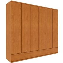 Guarda Roupa Esparta Casal 6 Portas 9 Gavetas Tcil Cor Cinamomo