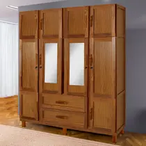 Guarda-Roupa Estocolmo Madeira Maciça 10 Portas 2 Gavetas 5 Prateleiras com Espelho Ypê - Pnr Móveis
