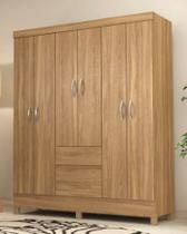 Guarda Roupa FLASH 6 portas e 02 gavetas AMENDOA Guarda Roupa FLASH 6 portas e 02 gavetas AMENDOA