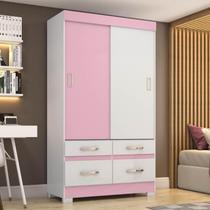 Guarda Roupa Flex 2 Portas de Correr 4 Gavetas Guarda Roupa Flex 2 Portas de Correr 4 Gavetas
