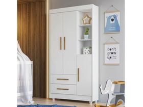 Guarda Roupa Flocos Tigus Branco