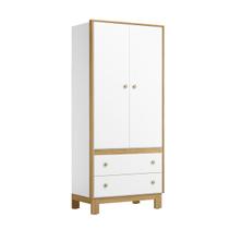 Guarda Roupa Flora Quarto 5055 2 Portas e 2 Gavetas Guarda Roupa Flora Quarto 5055 2 Portas e 2 Gavetas