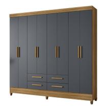 Guarda Roupa Florida Quarto Casal com 8 Portas e 4 Gavetas