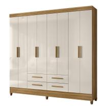 Guarda Roupa Florida Quarto Casal com 8 Portas e 4 Gavetas