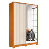 Guarda Roupa Frizatto Portas de Correr com Espelho Albatroz