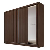 Guarda Roupa Galati Ripado Com 1 Espelho MDF - MadeMarcs Guarda Roupa Galati Ripado Com 1 Espelho MDF - MadeMarcs