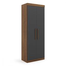 Guarda Roupa Genova Módulo de 2 Portas Ipe Wood com Grafite Batrol